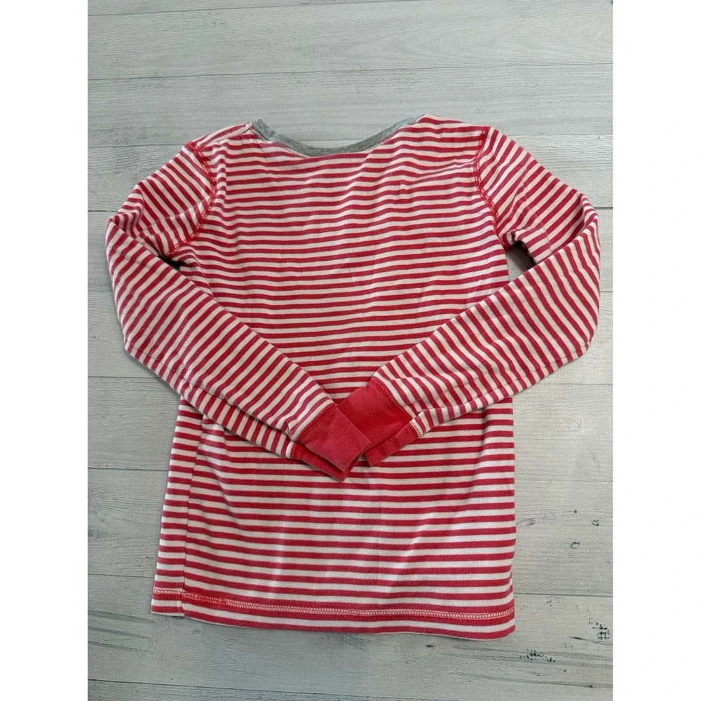 Mini Boden girls pink stripe pajamas‎ size 8 years